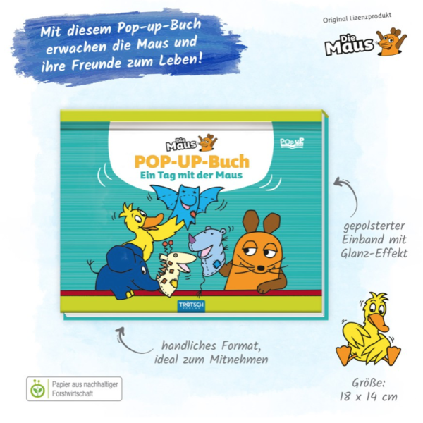 Die Maus- Mini-Pop-up-Buch